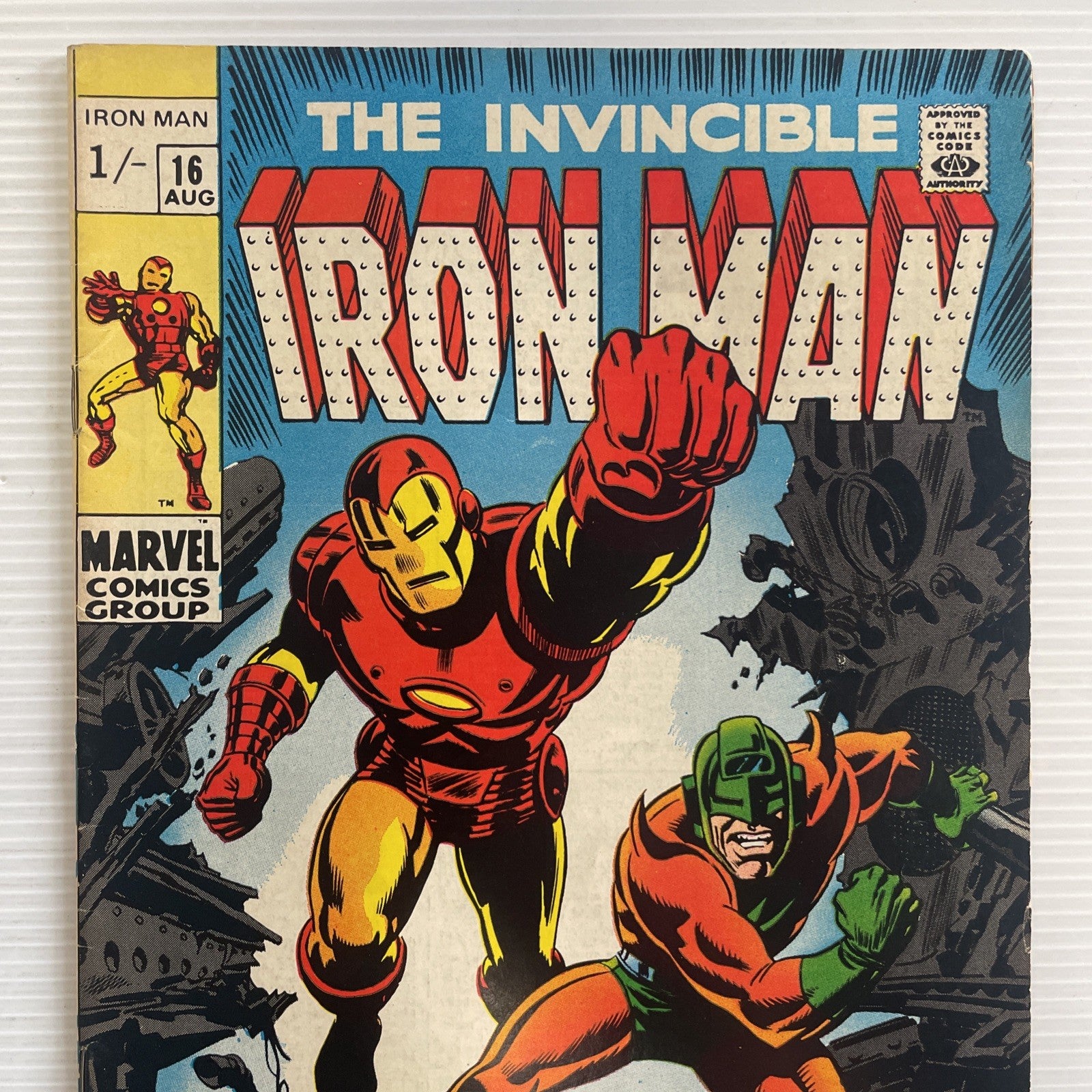 The Invincible Iron Man #16 1969 VG/FN Pence Copy1