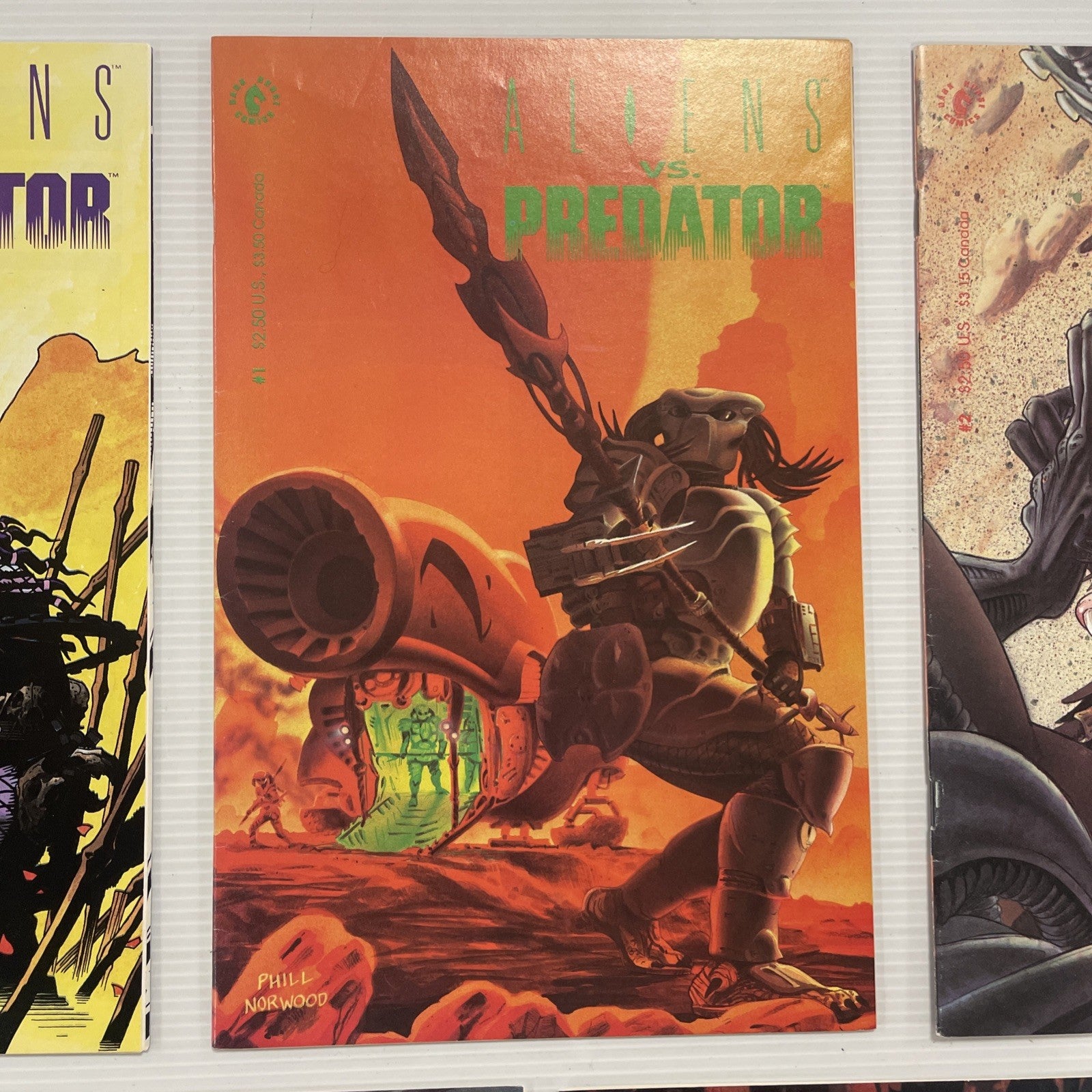 Aliens vs Predator #0 #1-4 1990 Avg. FN/VF Complete Set Dark Horse Comics2