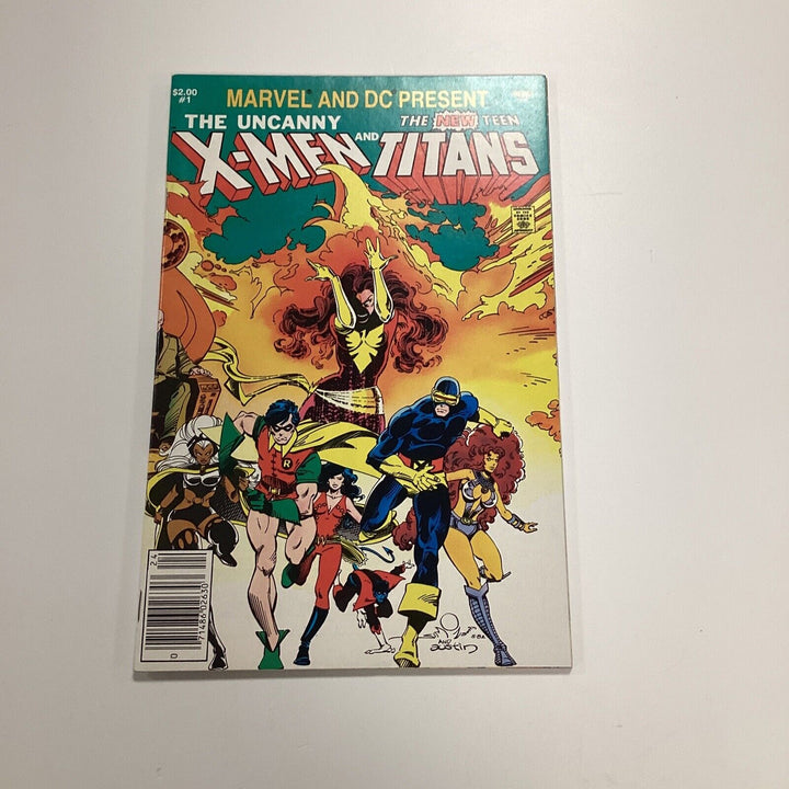 Marvel DC Present The Uncanny X-men New Teen Titans #1 1982 VF+ Newsstand