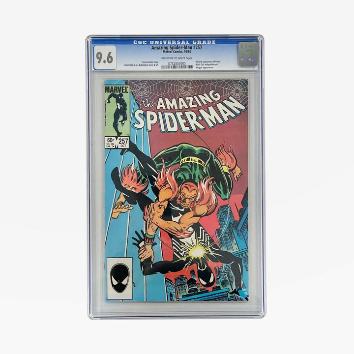 Amazing Spider-Man #257 Vol. 1 GCG 9.6 Slabbed Comic, 1984 Cent copy