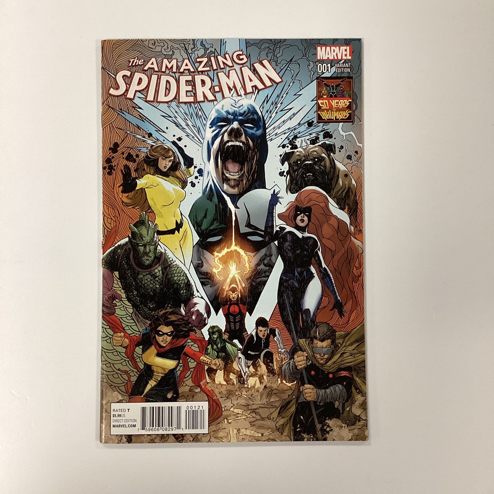 Amazing Spider-Man #1 2015 NM 1:50 Sook Inhumans Variant0