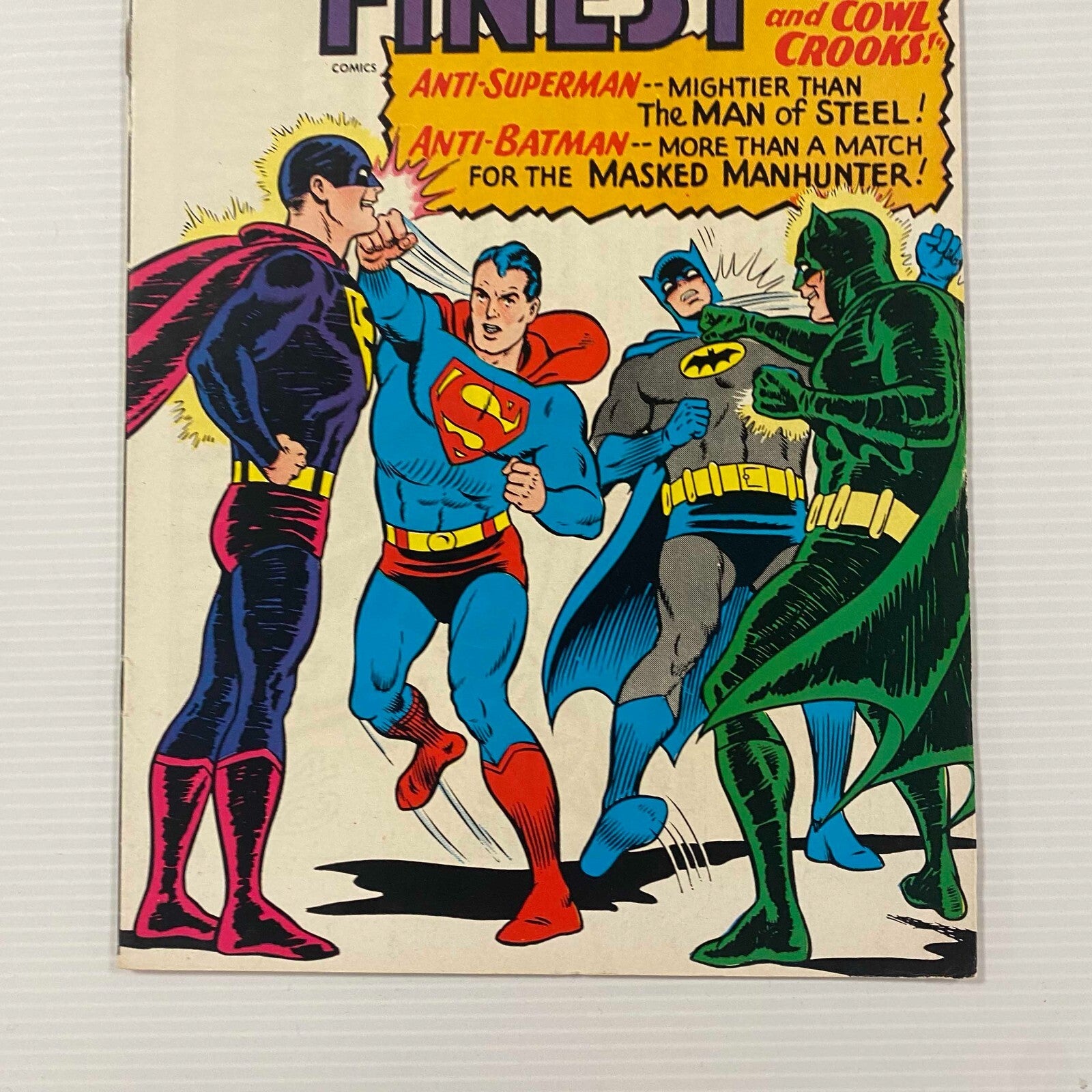 World's Finest #159 1966 VF Cent Copy Pence Stamp2