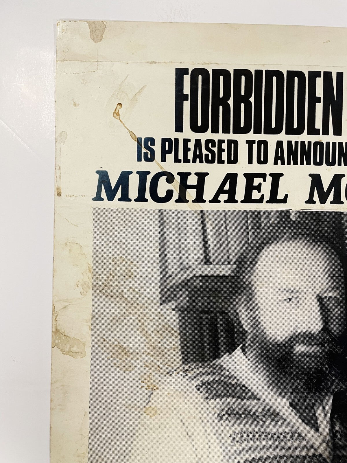 Original Forbidden Planet Poster Michael Moorcock Signing 1987 comic history2
