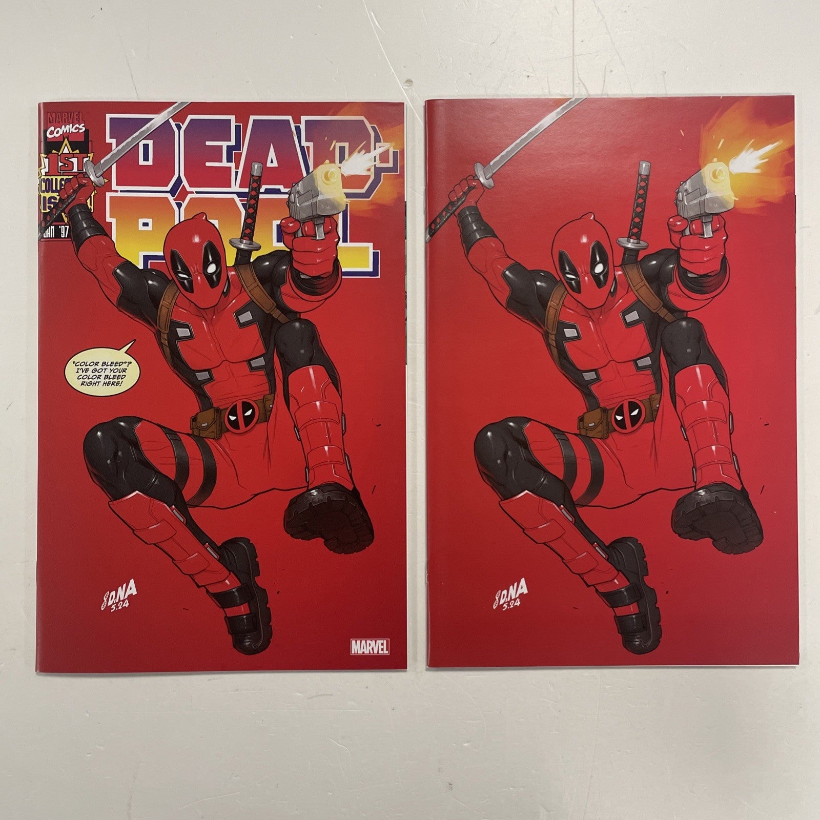 Deadpool #1 2024 NM Facsimile X2 David Nakayama Trade & Virgin Variant0