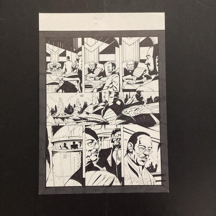 Original Artwork for Unknown Judge Dredd Story Page 3 By John Higgins0