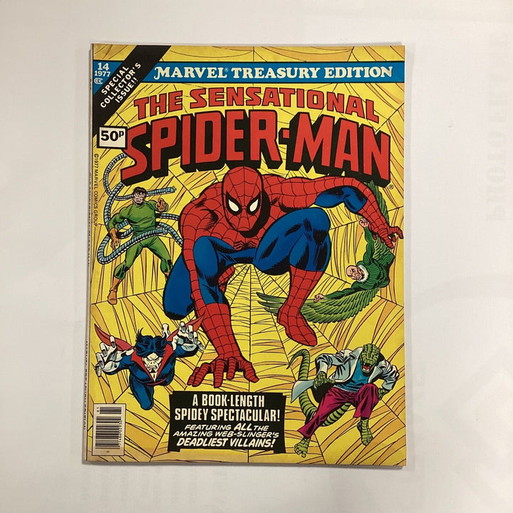 Marvel Treasury Edition The Sensational Spider-man #14 1977 FN/VF Pence Copy