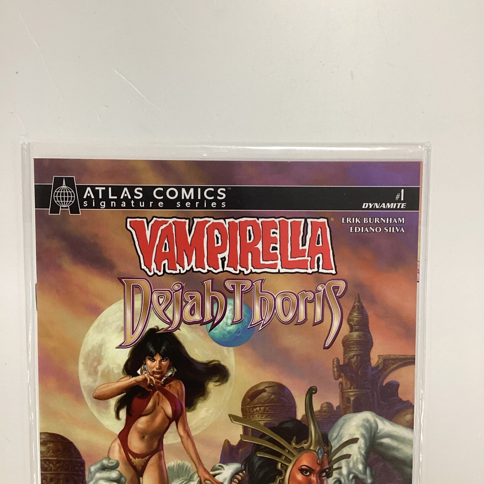 Vampirella Dejah Thoris #1 2019 NM Atlas Edition Signed Erik Burnham CoA1