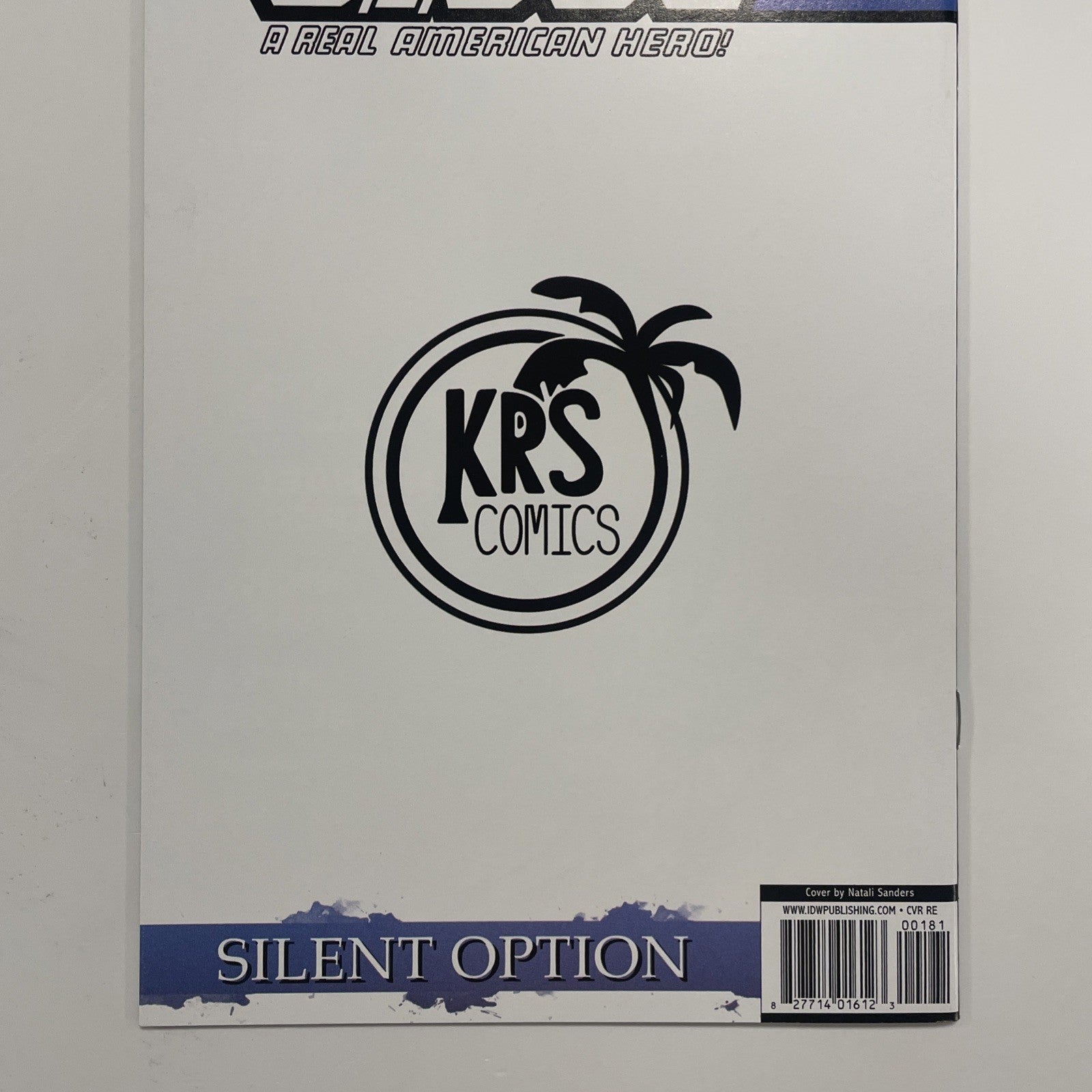 G.i. Joe: A Real American Hero Silent Option #1 2018 VF/NM Natali Sanders**5