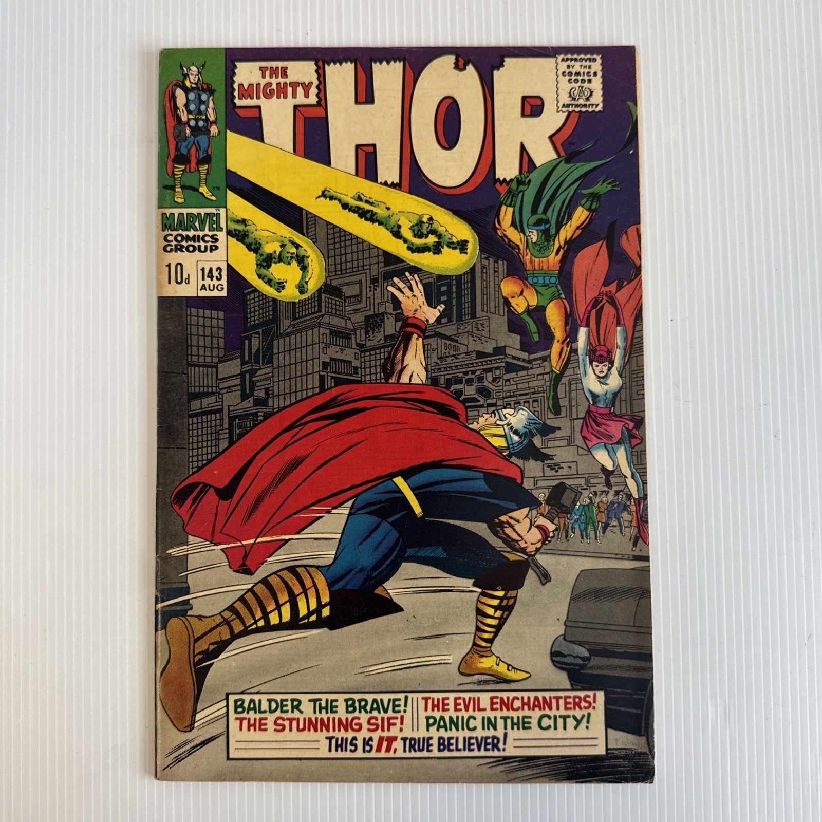 The Mighty Thor #143 1967 FN Pence Copy0