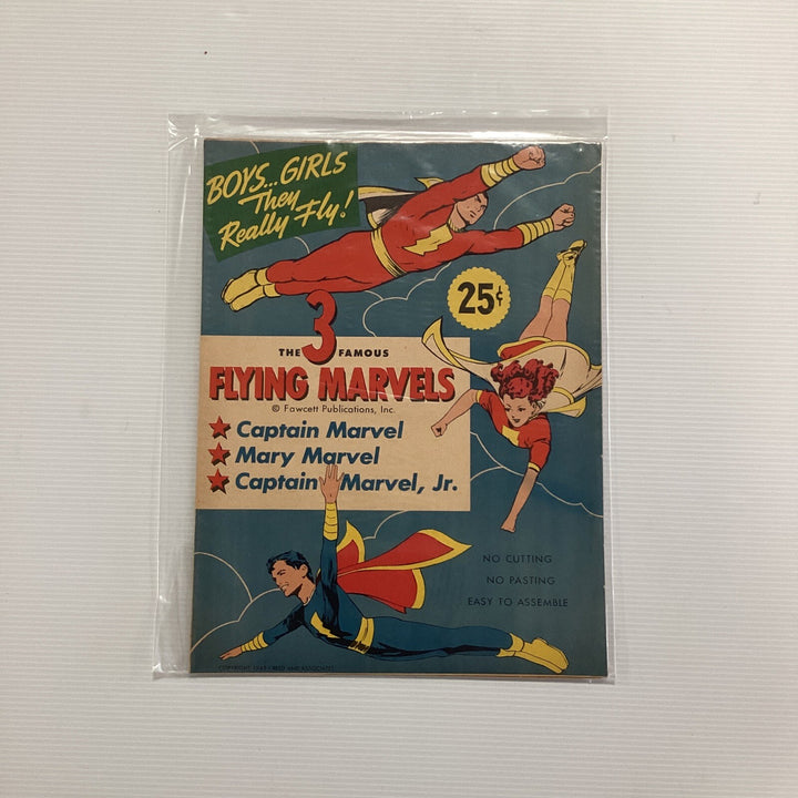 The 3 Flying Marvels Wartime Paper Toy Fawcett Publications (4)0