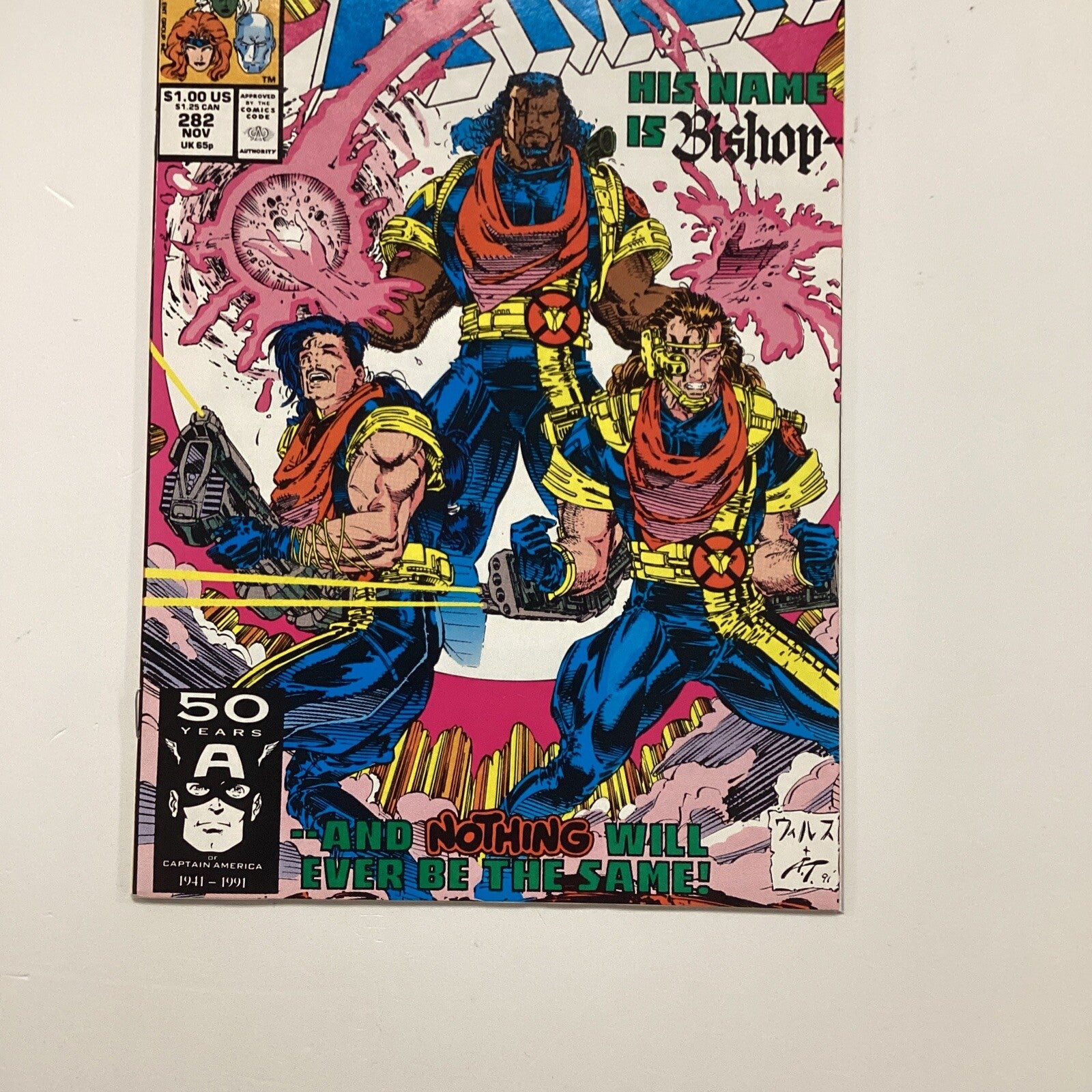 X-Men #282 1991 VF/NM 1st Appearance Of Bishop2