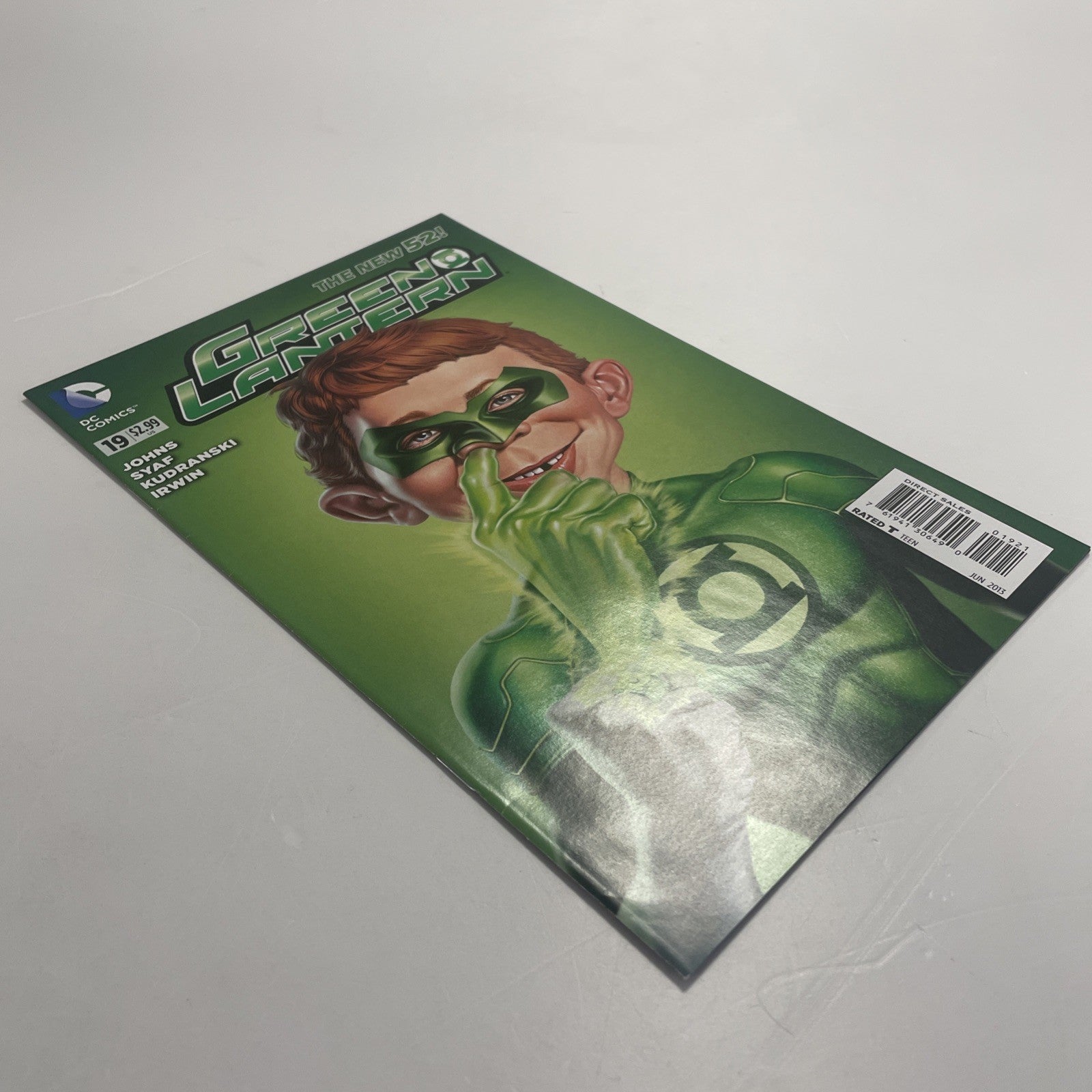 Green Lantern #19 2013 VF/NM 1:10 Mad Alfred E Neuman Variant New 523