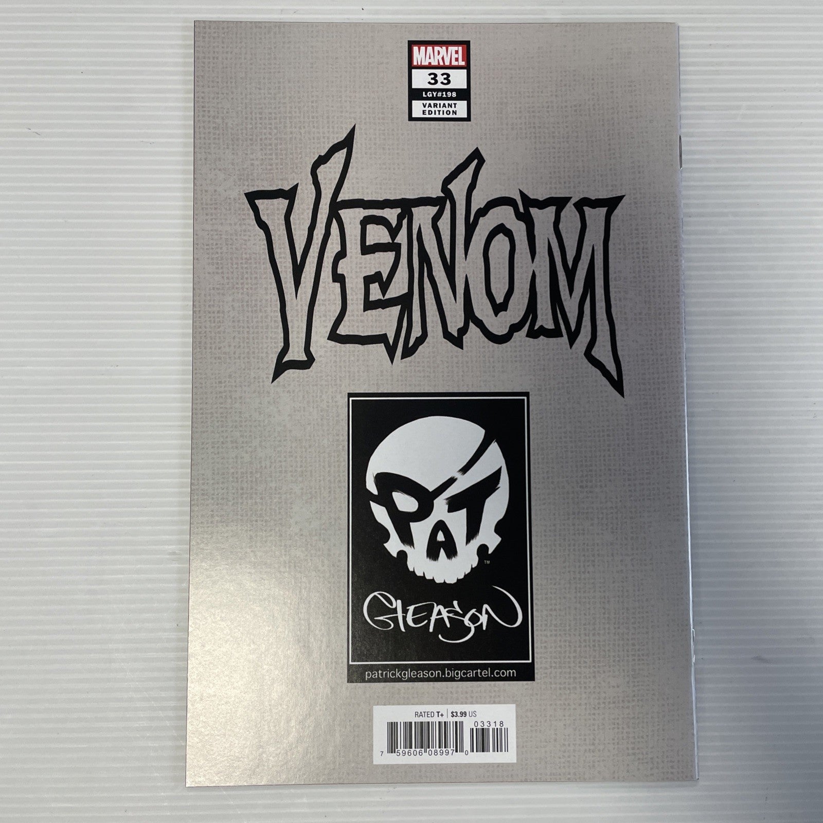 Venom #33 2021 NM Patrick Gleason Exclusive Trade Dress Variant w/ CoA 1 of 25004