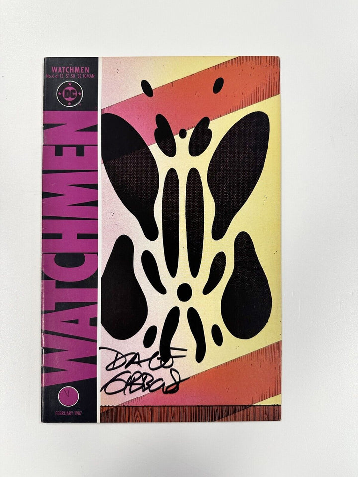 Watchmen #6 1986 VF Signed Dave Gibbons 1st Print