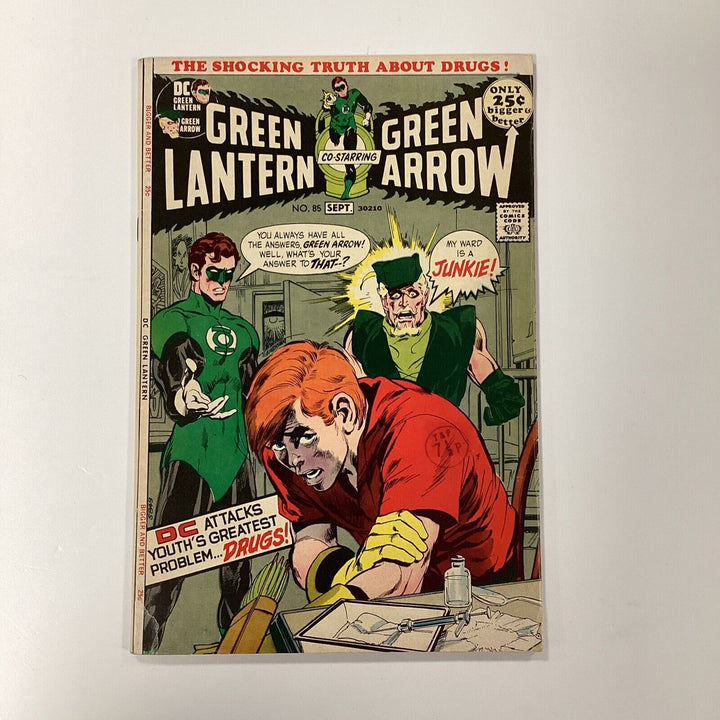 Green Lantern Green Arrow #85 1971 FN Neal Adams Cover Drug Issue *See Descripti