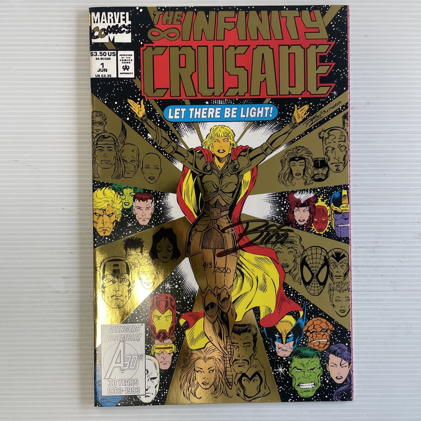 The Infinity Crusade #1 1993 Signed Ron Lim DF CoA0