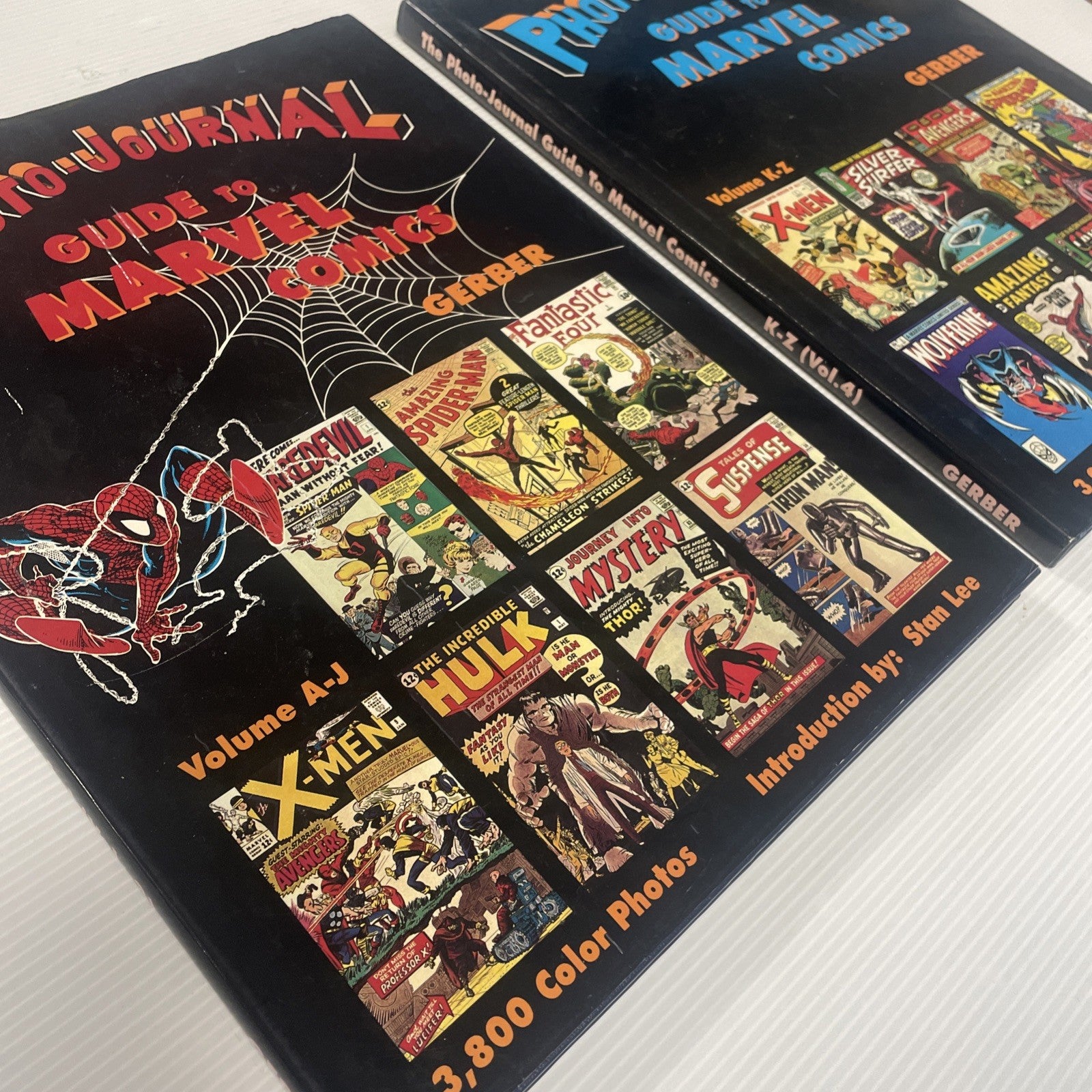 The Photo-Journal Guide to Marvel Comic Vol 3 & 4 A-J & K-Z Gerber Hardcover Set7