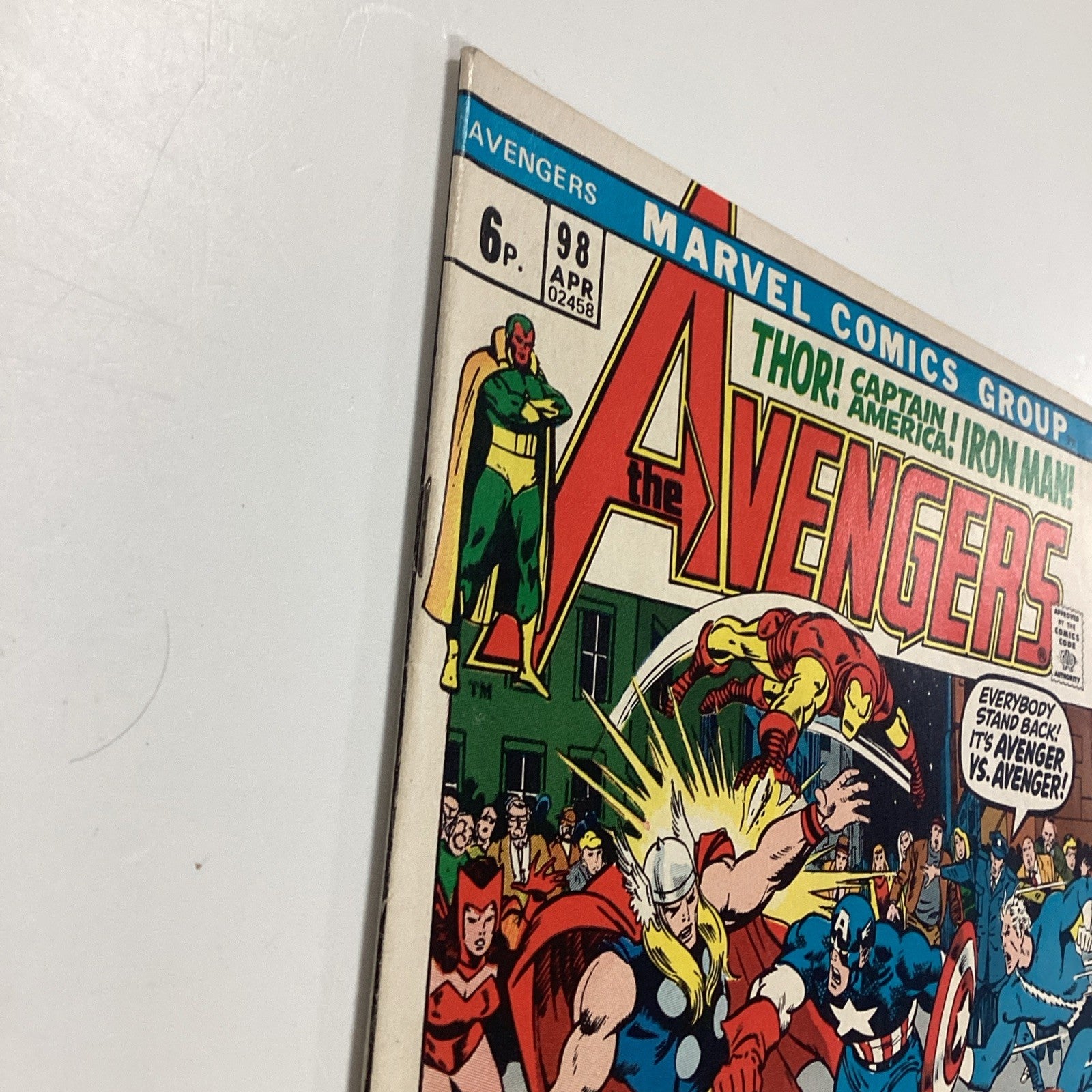 Avengers #98 1972 FN/VF Pence Copy5