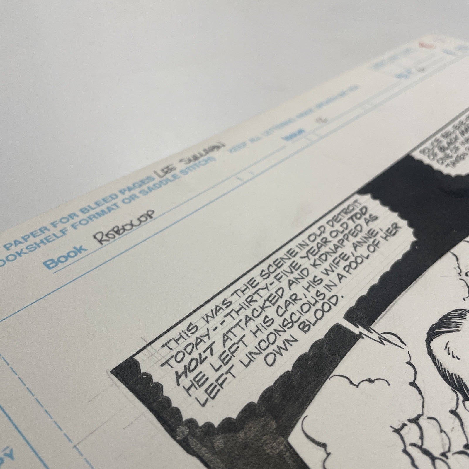Lee Sullivan Original Art for Marvel's Robocop #12 Page 6 199110