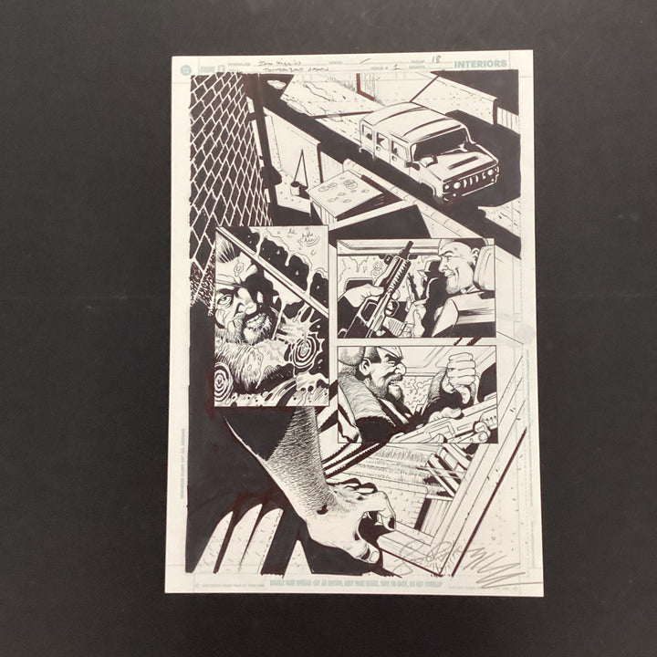 Original Artwork for Thunderbolt Jaxon #1 Page 18 By John Higgins 20060