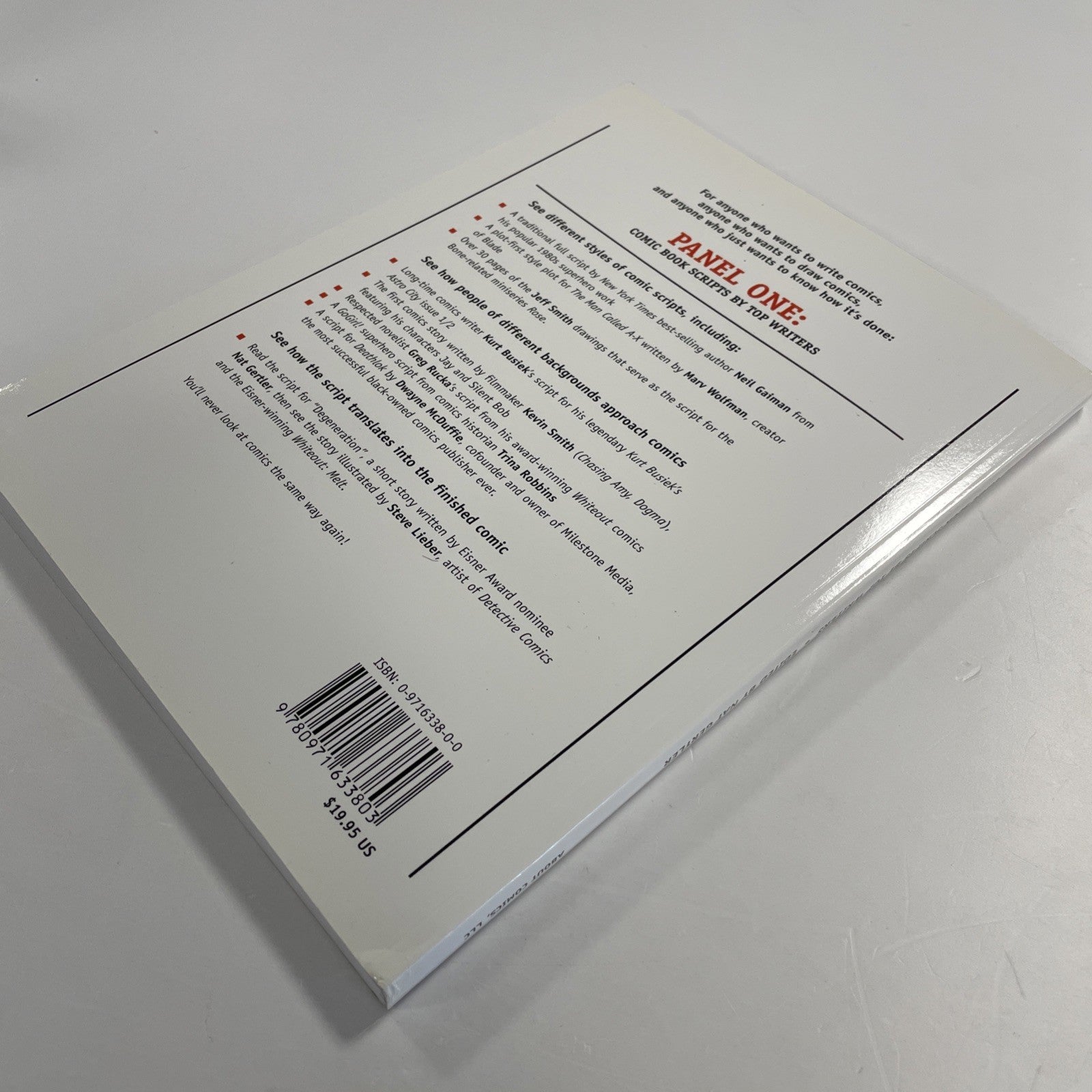 Panel One & Panel Two: Comic Book Scripts by Top Writers  2002, 2003 1st Prints13