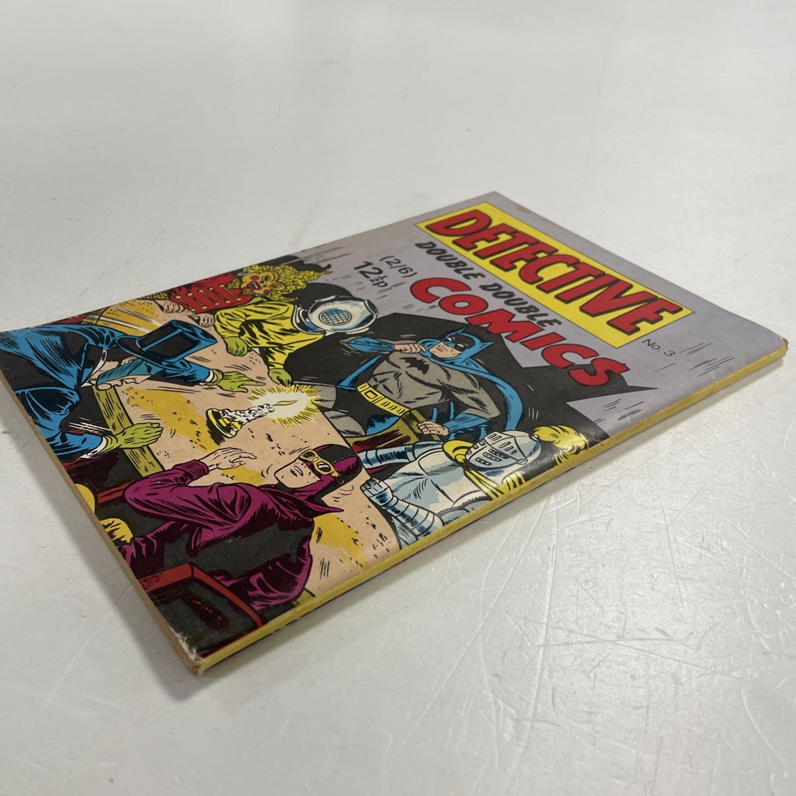 Detective Double Double Comics #3 1968 Low Grade Cent Stamp & Sticker on Front C7
