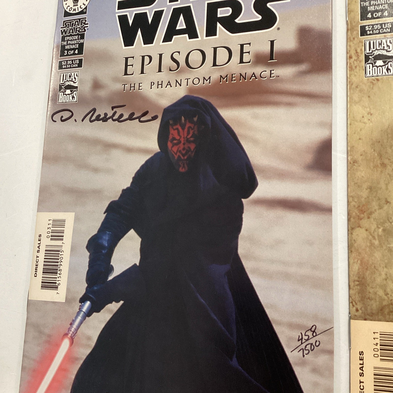 Star Wars Episode 1 The Phantom Menace #1-4 Collection Signed Dynamic Forces3