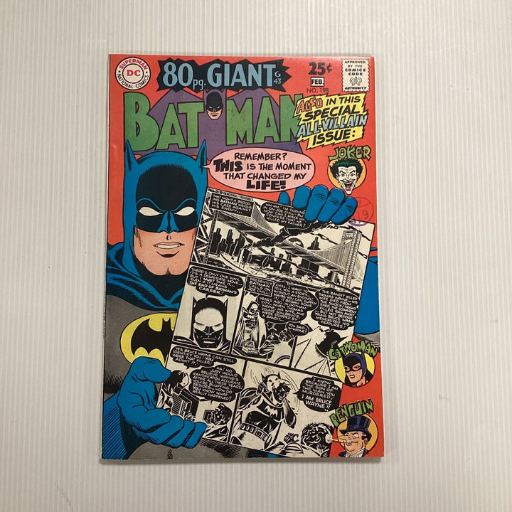 Batman #198 1968 VF- 80 Page Giant Pence Stamp