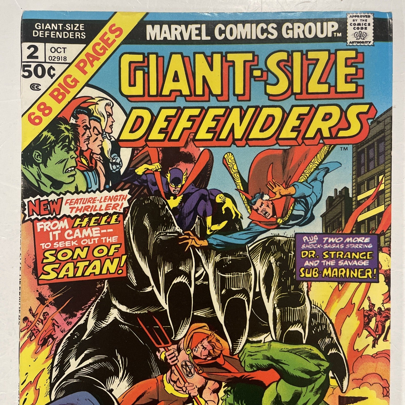 Giant-Size Defenders #2 1974 FN/VF1