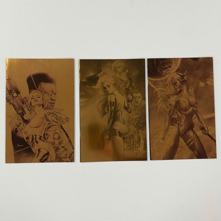 Cyber Spectre #1-5 Kickstarter Exclusive Oracle Gold Foil Cover Scout Comics NM0