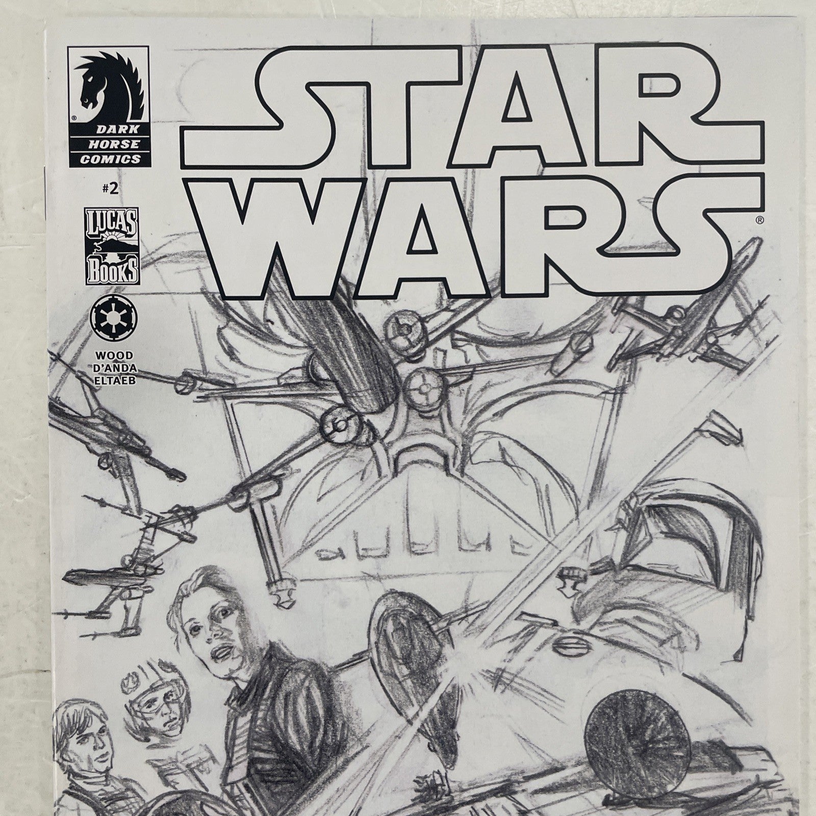 Star Wars #3 2013 NM Alex Ross 1:200 B&W Sketch Variant Cover Dark Horse Comics1