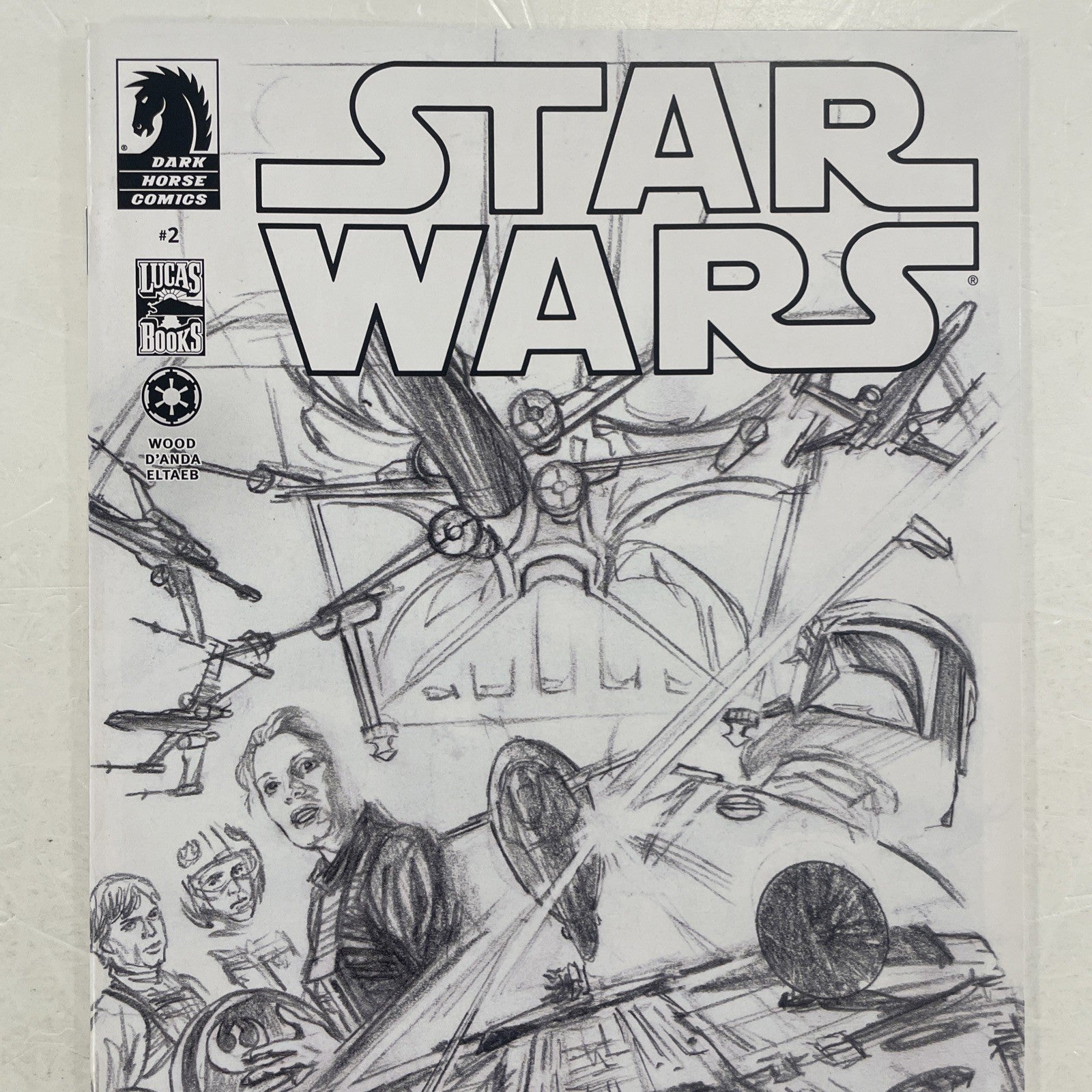 Star Wars #2 2013 NM Alex Ross 1:200 B&W Sketch Variant Cover Dark Horse Comics1