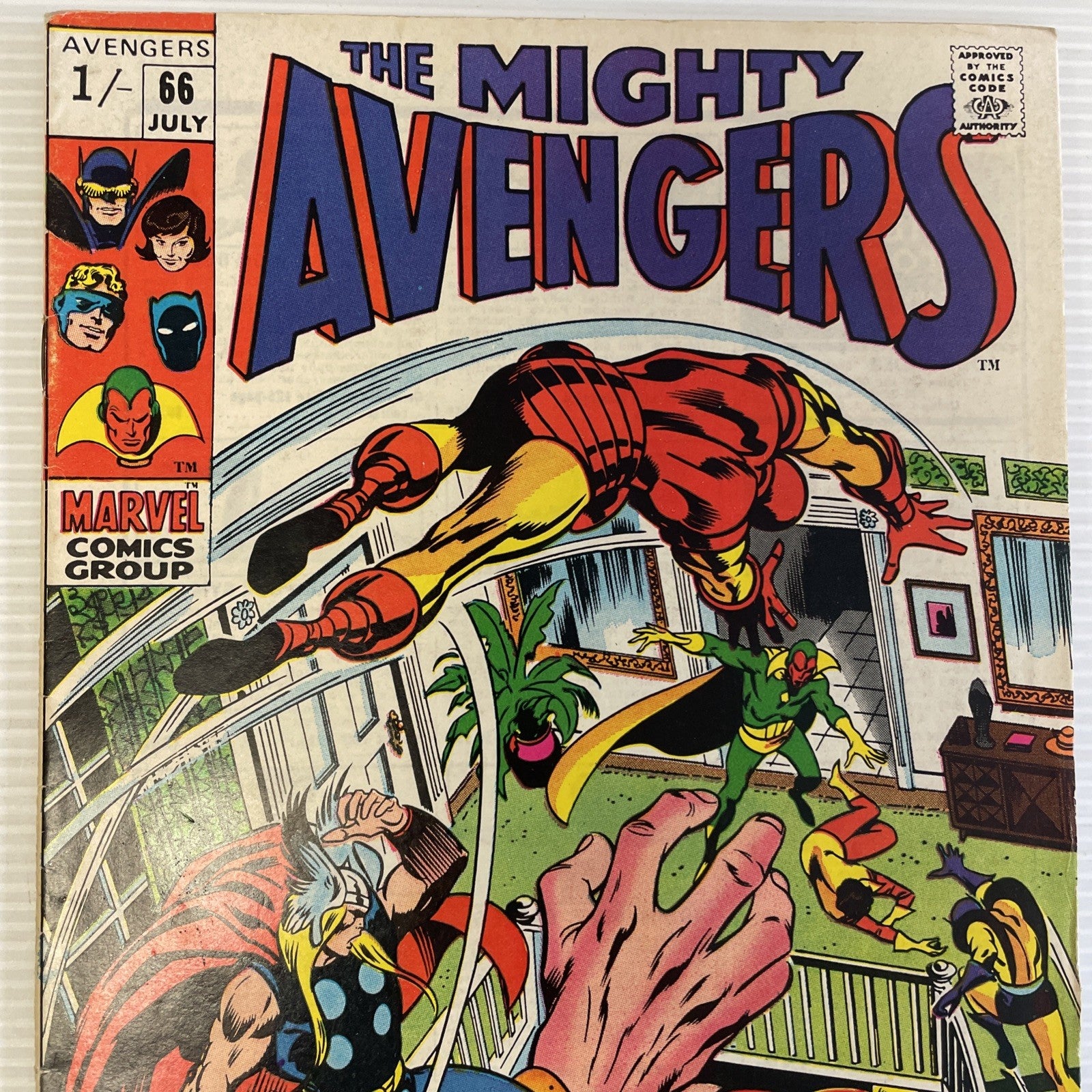 The Mighty Avengers #66 1969 FN- 1st Appearance of Ultron-6 Adamantium Pence1