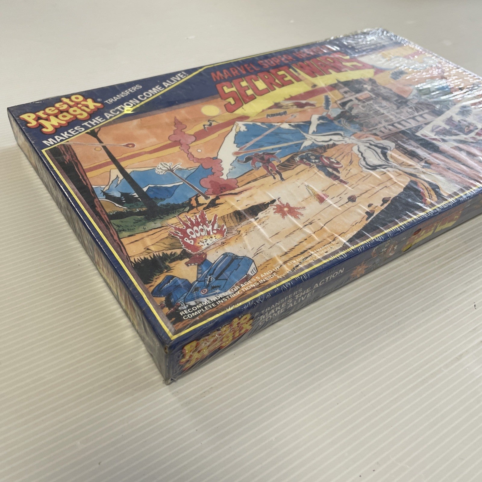 Marvel Super-Heroes Secret Wars Presto Magix Transfer Set 1984 SEALED in shrinkw4