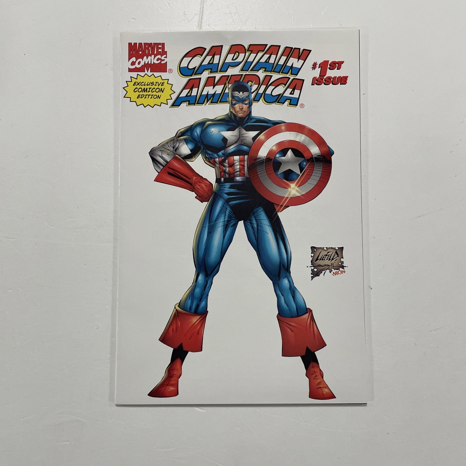 Captain America #1 1996 VF/NM Comicon Exclusive Rob Liefeld Cover0
