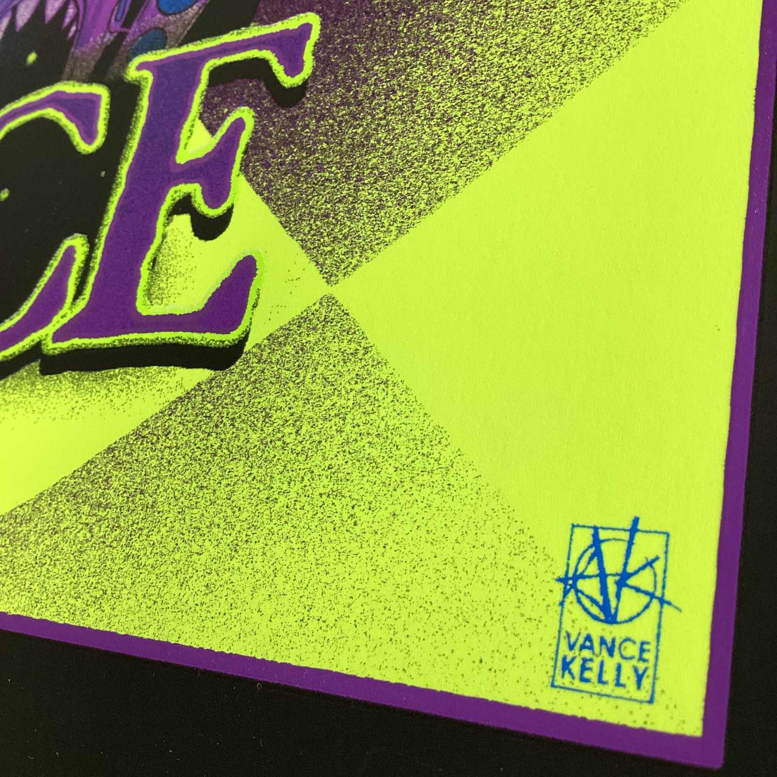 Beetlejuice Alternate Movie Poster by Vance Kelly Fluro Yellow 10/103