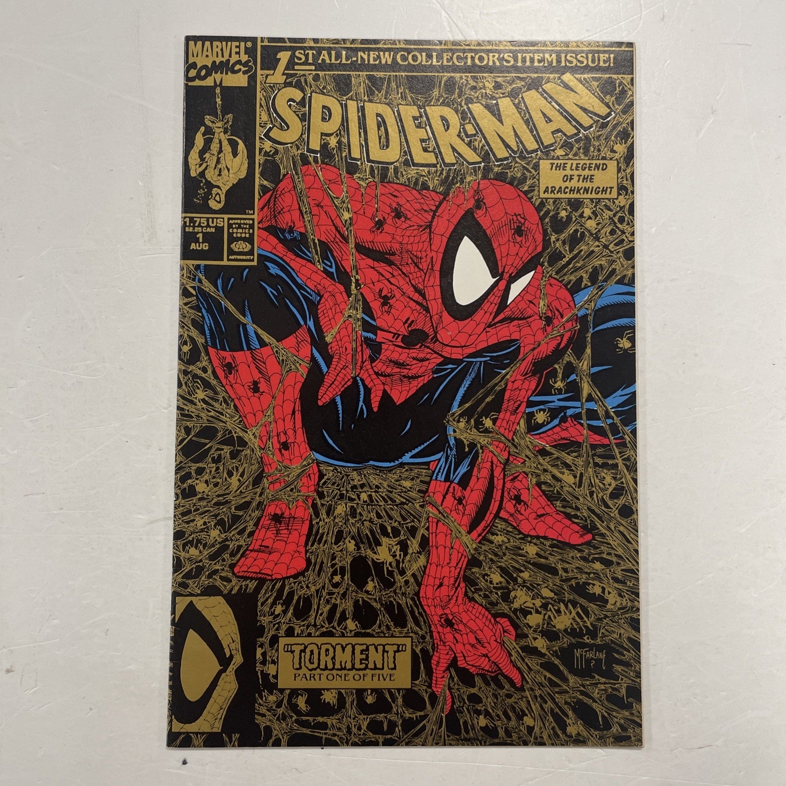 Spider-Man #1 1990 VF Gold Variant Todd McFarlane0