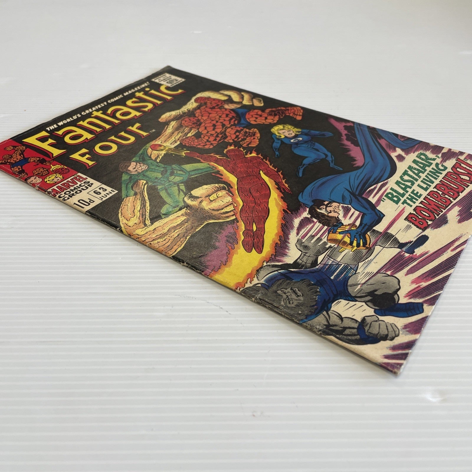 Fantastic Four #63 1967 VG/FN Pence Copy 1st Full Blastaar3