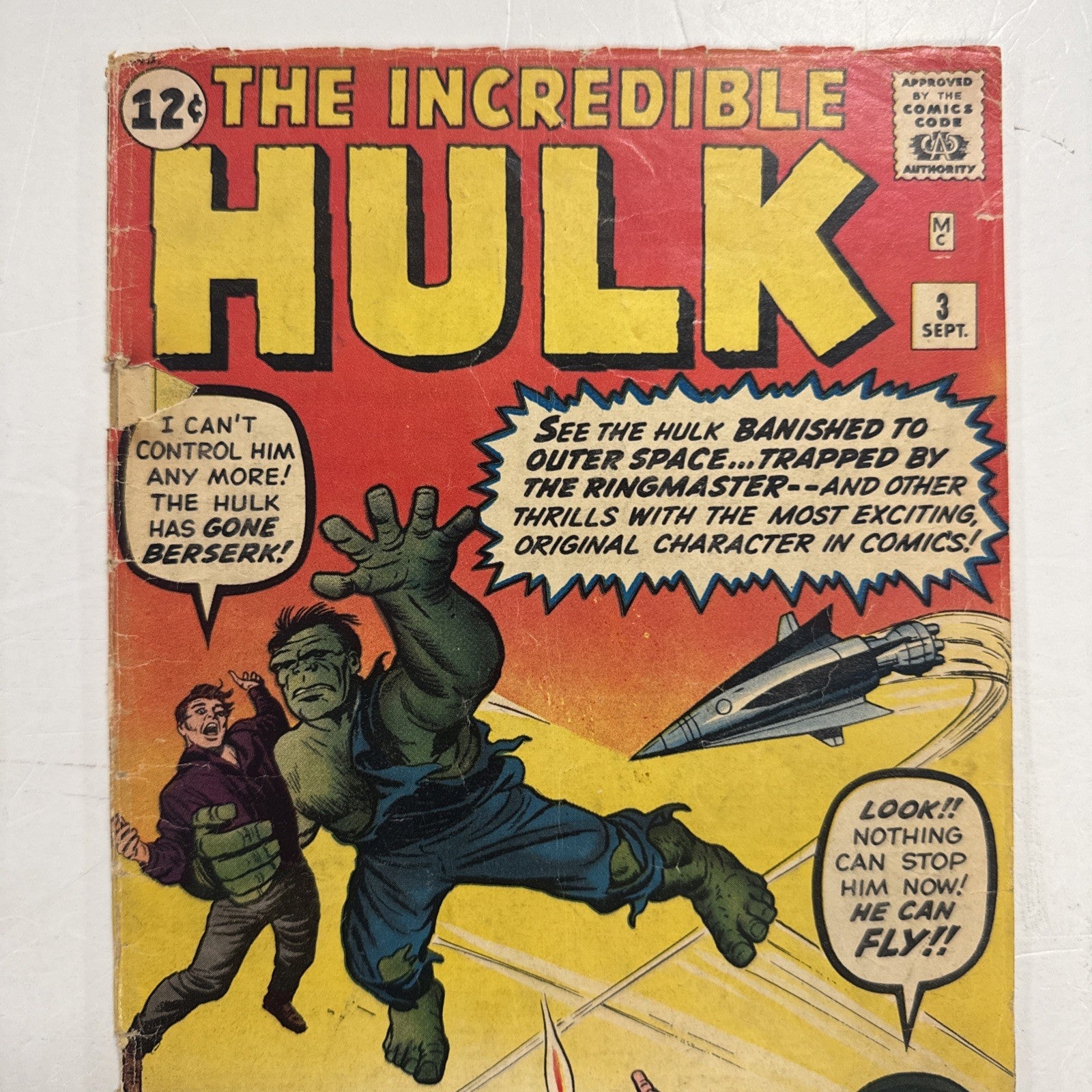 The Incredible Hulk #3 1962 GD 1st Appearance of Ringmaster **1