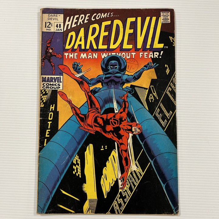 Daredevil #48 1964 VG/FN "Ass Pain" on cover Cent Copy Pence Stamp