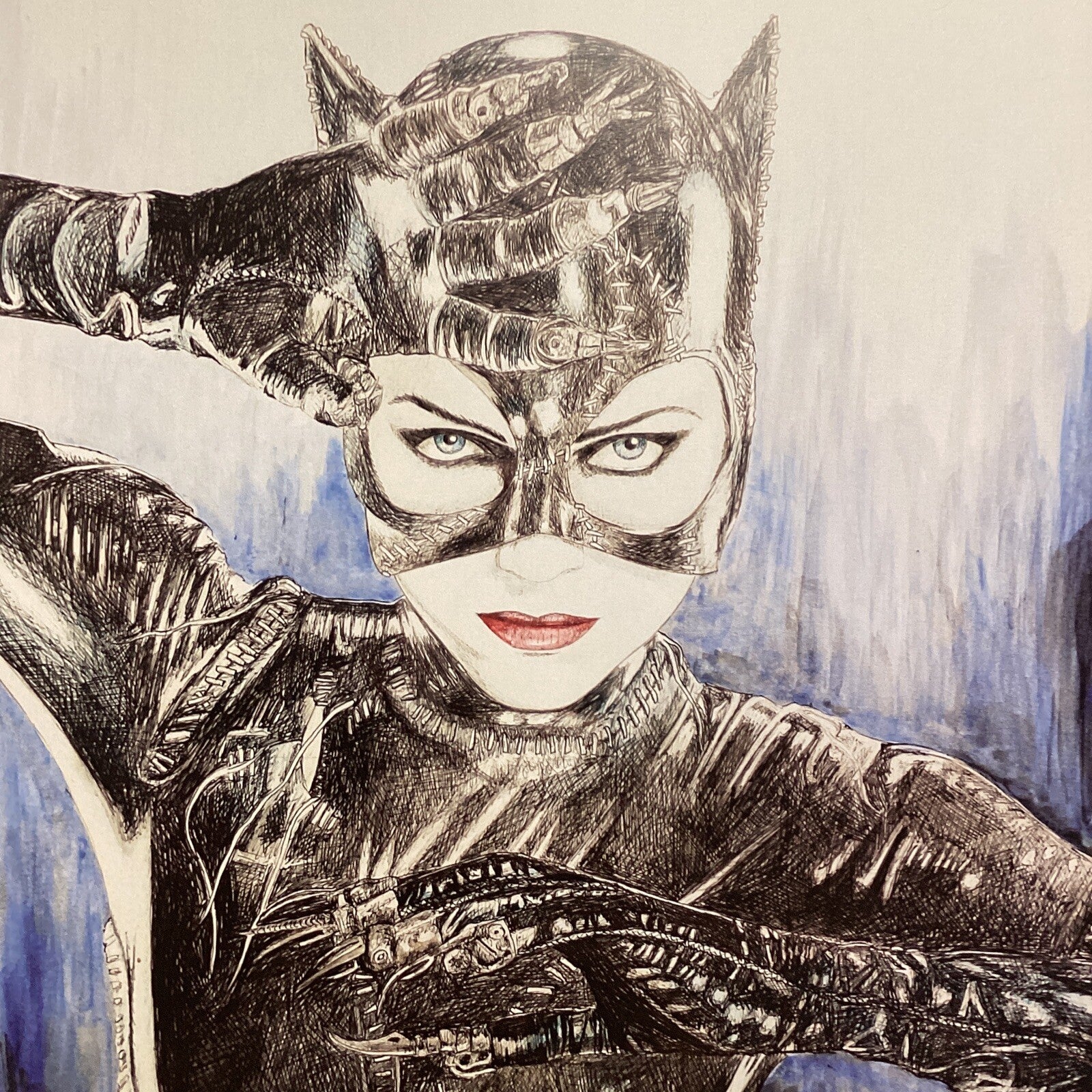 Catwoman Signed Art Print by Becky Knapp3