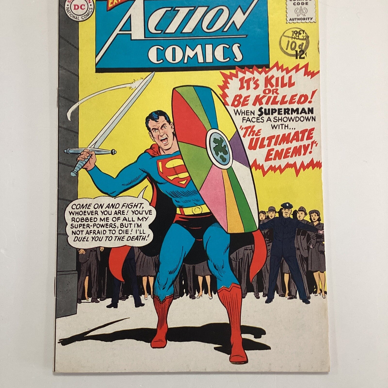 Action Comics #329 1965 FN+ Pence Stamp2