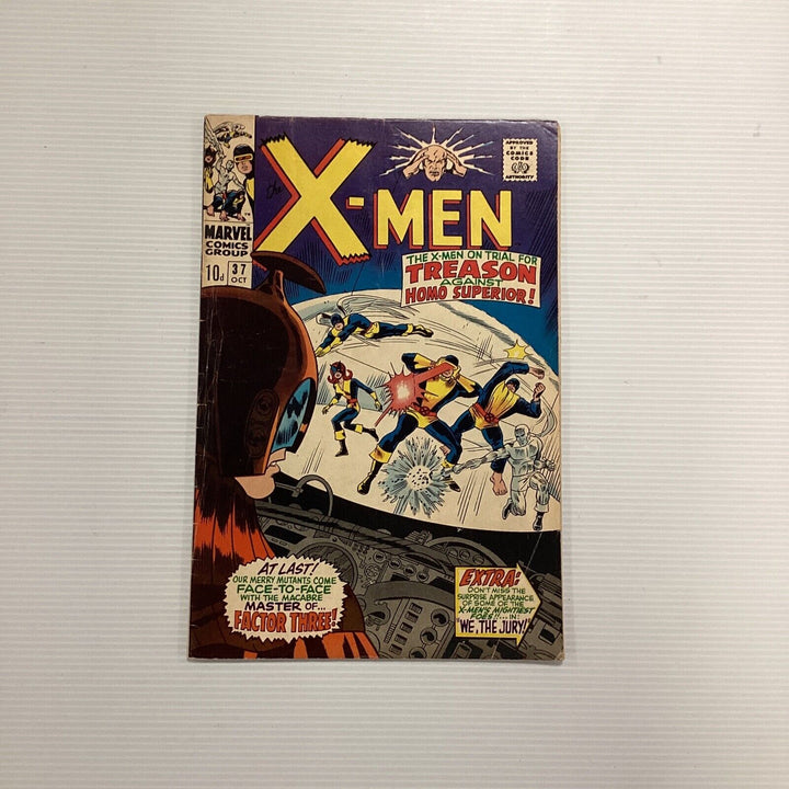 X-Men #37 1968 VG+ Pence copy