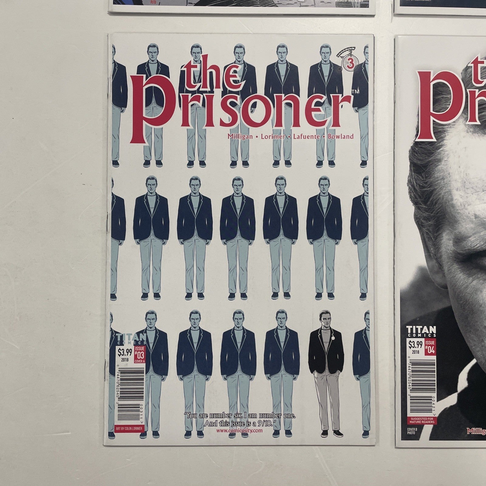 The Prisoner #1-4 2018 Complete Set 1st Print Titan Comics **4  Cover Variant**3