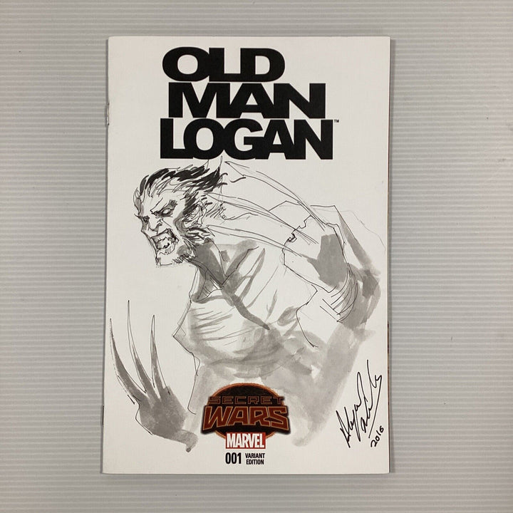 Old Man Logan #1 Marvel 2015 VF/NM  Sketch cover by unknown artist