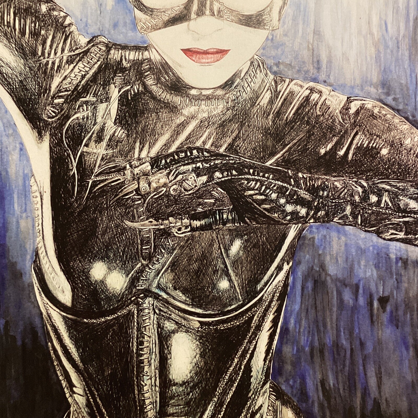 Catwoman Signed Art Print by Becky Knapp4