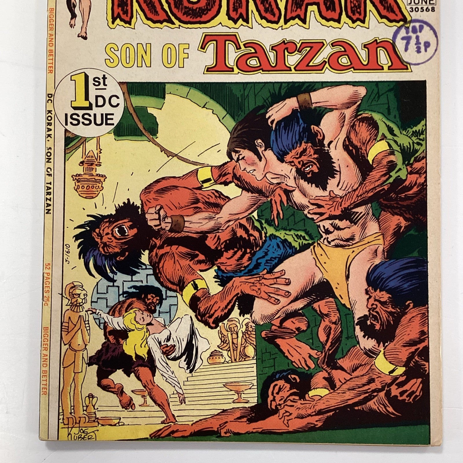 Korak Son Of Tarzan #46 1972 FN Pence Stamp2