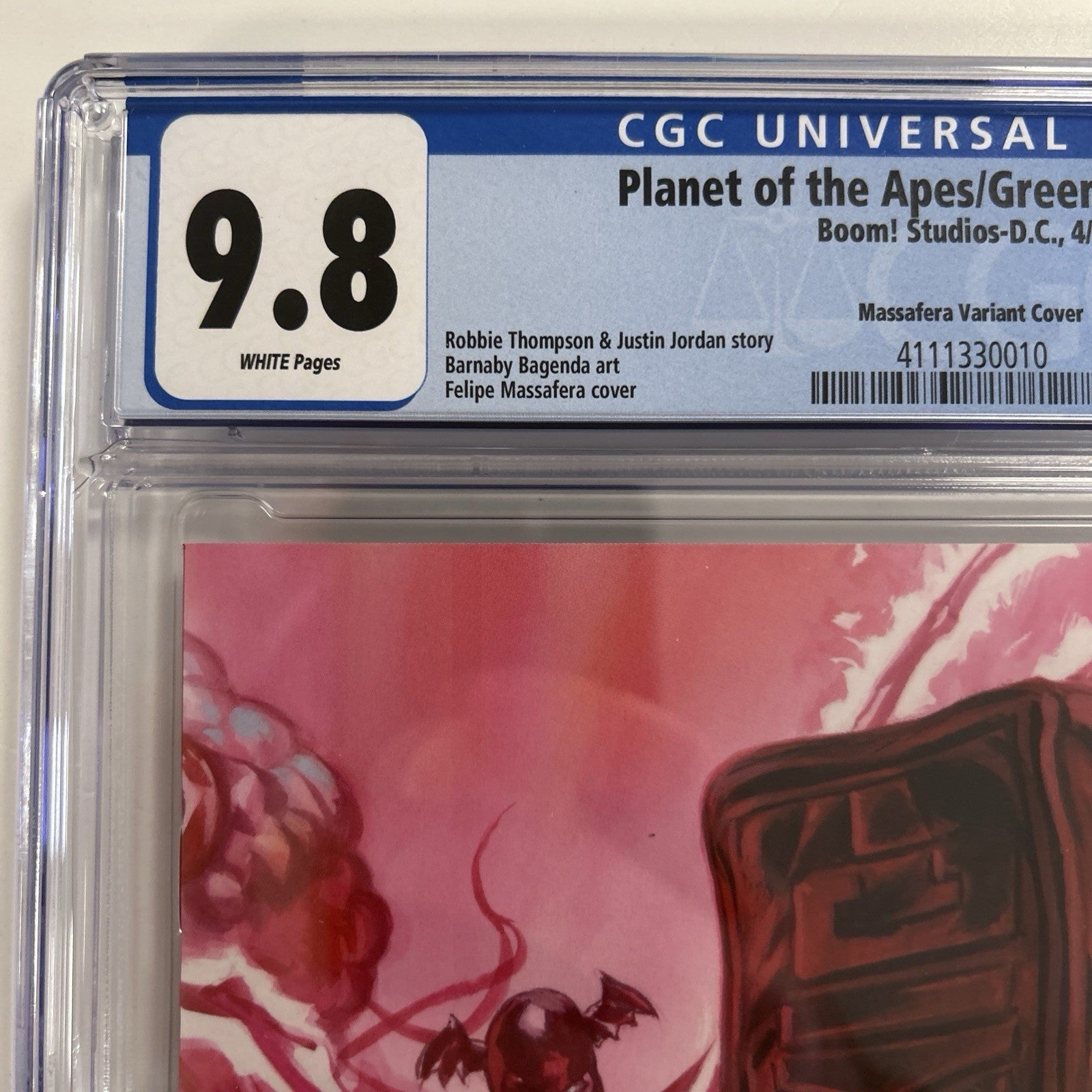 Planet of the Apes/Green Lantern #3 2017 CGC 9.8  Massafera 1:40 Virgin Variant4
