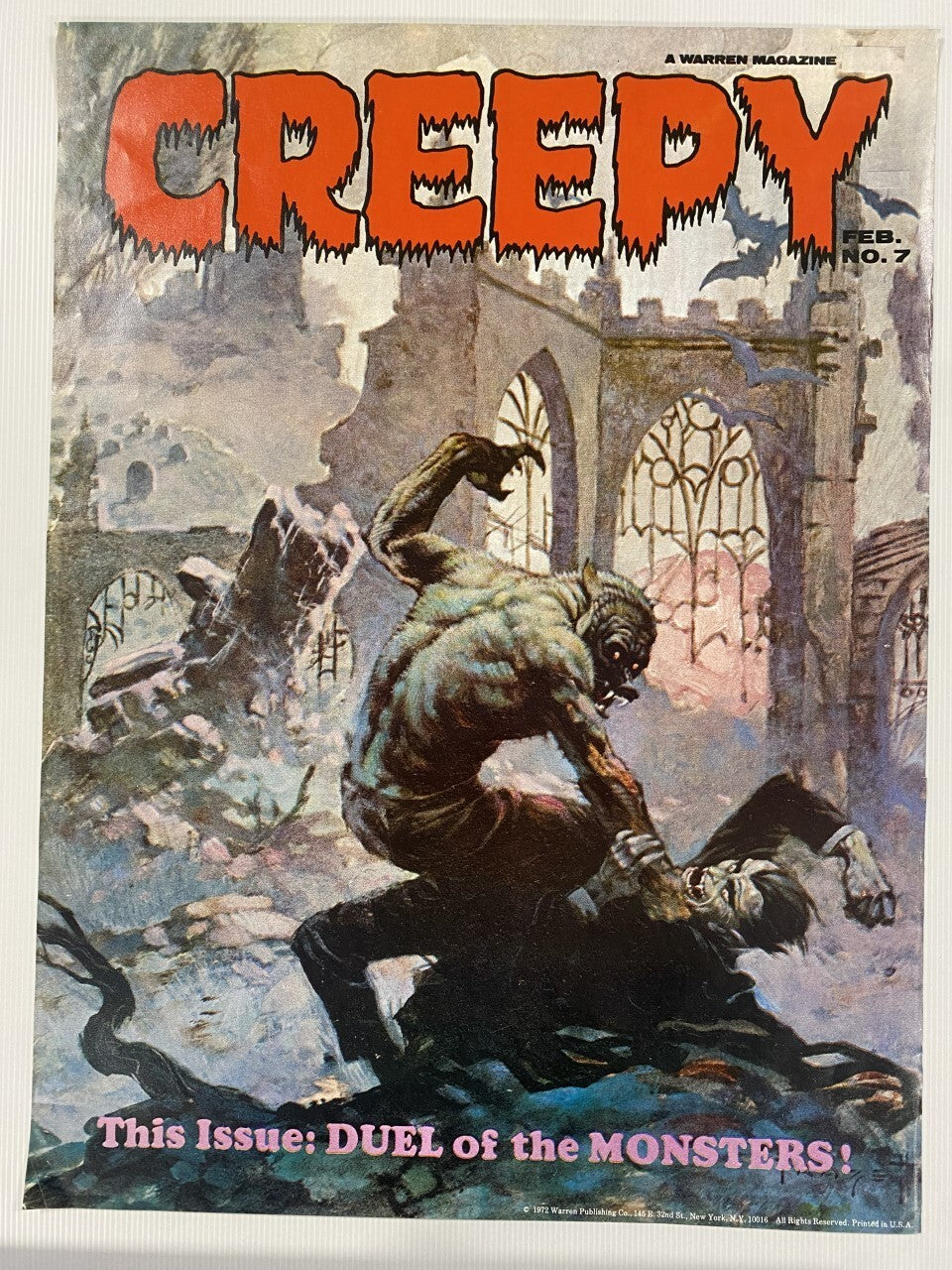 Creepy Magazine #7 poster Frank Franzetta Warren Publishing 1972 USA Original0