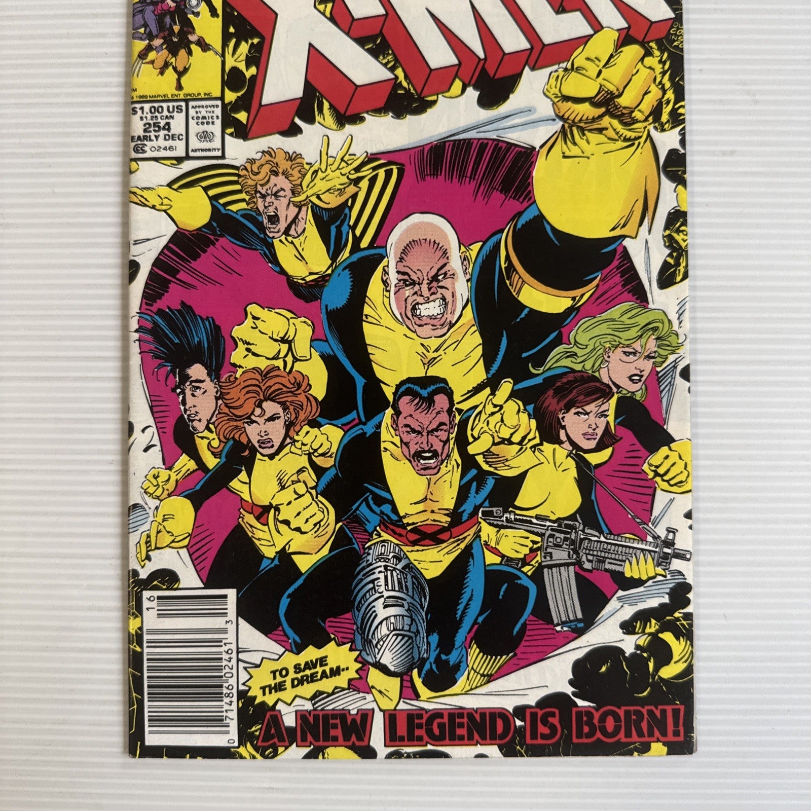 The Uncanny X-Men #254 1989 FN/VF Newsstand  Mark Jewelers MJ Variant2